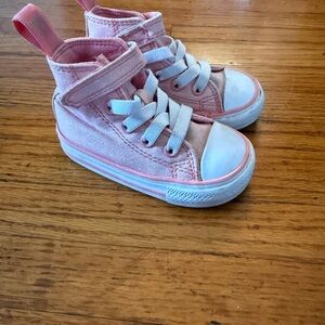 Toddler Pink Converse High-Top Sneakers